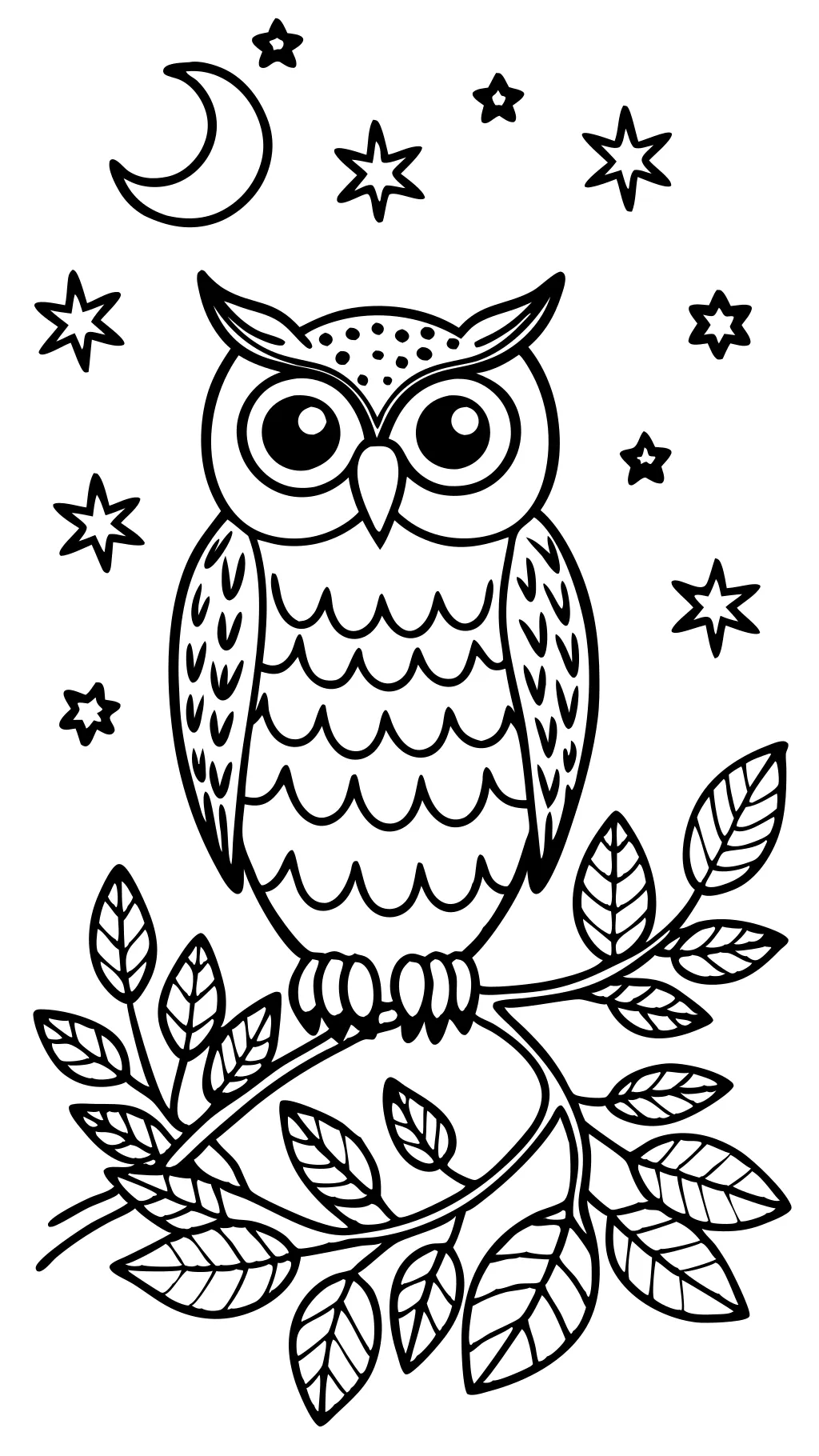 free owl coloring pages